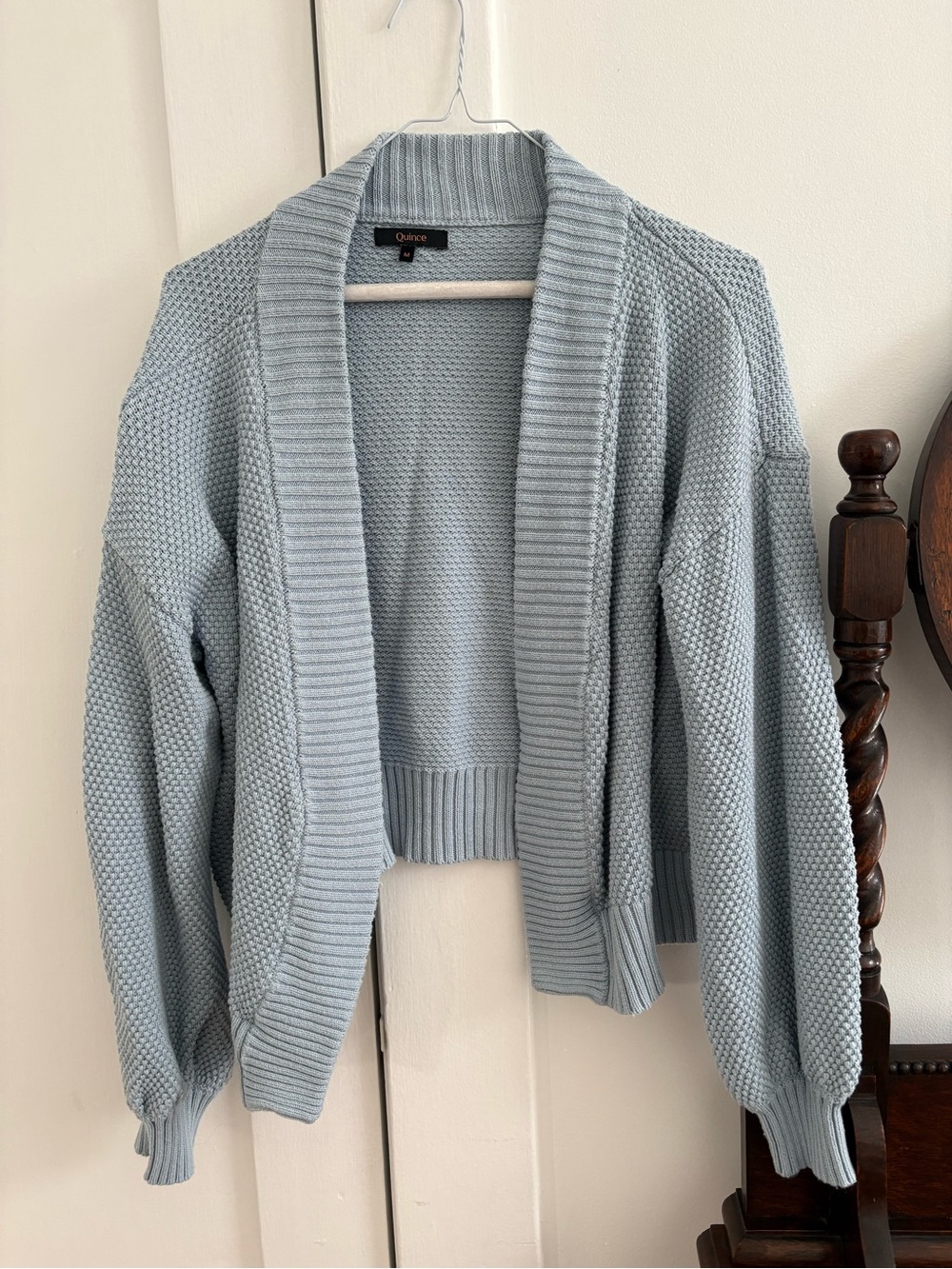 Quince Organic Cotton Waffle Stitch Sweater - Picture 4 of 5